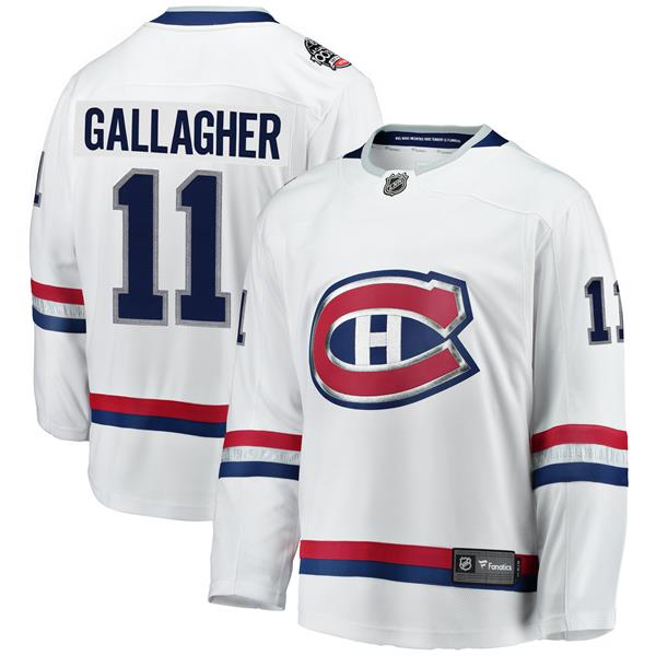Montreal Canadiens Fanatics Branded Away Breakaway Custom Jersey - White