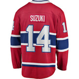 NICK SUZUKI Montreal Canadiens Men's Fanatics Branded Breakaway Red Jersey