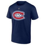 Juraj Slafkovsky Canadiens de Montréal T-shirt Joueur #20 Marque Fanatics Nom et numéro du joueur - Marine
