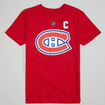 Nick Suzuki Canadiens de Montréal T-shirt Joueur #14 Marque Fanatics Nom et numéro du joueur - Rouge