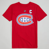 Nick Suzuki Montreal Canadiens Fanatics Branded Authentic Stack Player Name & Number - T-Shirt - Red