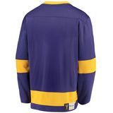 Men's Los Angeles Kings Fanatics Branded Purple/Gold Premier Breakaway Heritage Blank Jersey