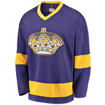 Customized Men's Los Angeles Kings Fanatics Branded Purple/Gold Premier Breakaway Heritage