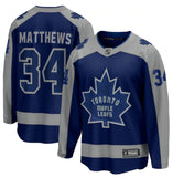 Auston Matthews Toronto Maple Leafs Fanatics Branded 2020/21 Reverse Retro Breakaway Player Jersey - Blue