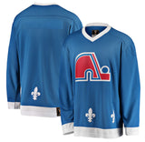 Customized  Quebec Nordiques Fanatics Branded Blue Premier Breakaway Heritage - Blank Jersey