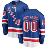Men's New York Rangers Fanatics Branded Blue Breakaway - Blank Jersey
