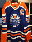 Men's Edmonton Oilers Wayne Gretzky Fanatics Branded Blue Premier Retired - Payer Jersey