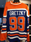 Men's Edmonton Oilers Wayne Gretzky Fanatics Branded Blue Premier Retired - Payer Jersey