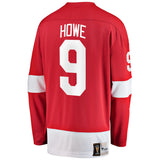 Gordie Howe Red Wings de Detroit Chandail Breakaway à la retraite Fanatics - Rouge