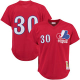 Montreal Expos Tim Raines Mitchell & Ness Red Batting Practice Jersey