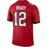 Men's Nike Tom Brady #12 Red Tampa Bay Buccaneers Legend Jersey