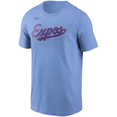 Men's Nike George Brett Light Blue Kansas City Royals Cooperstown  Collection Name & Number T-Shirt