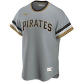 Men's Pittsburgh Pirates Roberto Clemente Nike Gray Road Cooperstown Collection Player Jersey