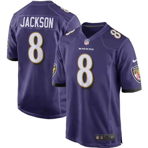 Men's Nike Lamar Jackson Purple Baltimore Ravens Game Player