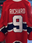 Montreal Canadiens RICHARD #9 Vintage 1955 Red Replica Jersey - CCM