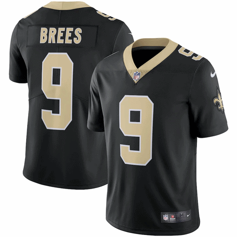 Men's Nike Drew Brees Black New Orleans Saints Limited - Jersey