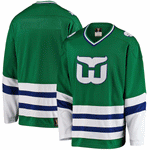 Customized Men's Hartford Whalers Fanatics Branded Green Premier Breakaway Jersey